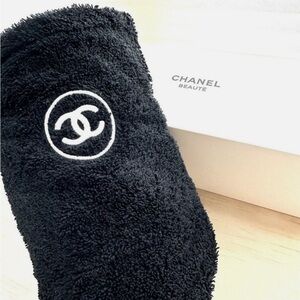 Chanel Beauté Hair Towel Cap Hood – Terrycloth – Embroidered CC Logo – GWP VIP